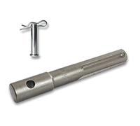 WERHE Adaptateur SDS Max pour tarière - Acier robuste avec boulon pour marteaux perforateurs et perceuses sans fil - Montage sécurisé pour travaux de jardinage