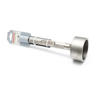 WERHE Enfonce-Piquet de Terre HEX28, 85 mm, Pour Poteaux et Tiges de Terre | compatible avec Bosch Makita marteaux-piqueurs, en acier trempé, profondeur de trou 100 mm