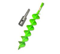 WERHE Foret de terre 120 mm à double hélice - Acier robuste pour plantation d’arbres et construction de clôtures - Compatible avec adaptateur SDS Plus - Précis pour professionnels et bricoleurs