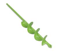 WERHE Foret de terre 46 mm Ø, 370 mm de long pour perceuse et visseuse sans fil - Foret de jardin pour planter facilement des fleurs, des arbustes et creuser des trous pour piquets de clôture