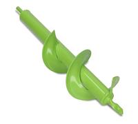 WERHE Foret de terre 80 mm Ø, 300 mm de long pour perceuse et visseuse sans fil - Foret de jardin pour planter facilement des fleurs, des arbustes et creuser des trous pour piquets de clôture