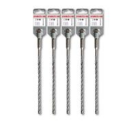 WERHE Foret pour Perforateur SDS Plus 6,5x260 mm, Lot de 5 | pointe carbure à quatre taillants, longueur utile 200 mm, pour brique et pierre naturelle, faibles vibrations