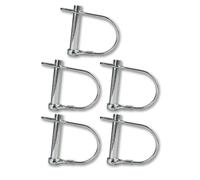 WERHE Goupilles rapides pour tarières - Lot de 5 goupilles de sécurité avec goupille fendue en acier à ressort - Universelles pour une fixation stable des accessoires de perçage