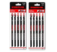 WERHE Lot professionnel de 10 lames de scie sauteuse T744D 180mm - Lames extra longues pour des coupes précises dans le bois, compatibles avec les scies sauteuses BOSCH, METABO & à emmanchement en T