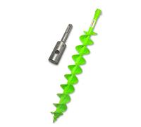 WERHE® Profi drill acier massif, foret de terre pour perceuse 100 mm double tige extrêmement robuste avec adaptateur SDS Plus