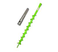 WERHE® Profi drill acier massif, foret de terre pour perceuse 60 mm extrêmement robuste avec adaptateur SDS Max - foret de pieu foret de puits pointe de foret précise.