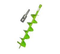 WERHE® Profi Drill en Acier Massif - Foret de Terre pour Perceuse 150 mm avec Adaptateur SDS Plus - Pointe de Puits Précise