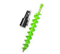 WERHE Tarière Ø 100 mm, longueur 80 cm avec adaptateur - Tarière de jardin robuste à double hélice pour perceuses, trous de poteaux et de puits - compatible avec les modèles Stihl via adaptateur