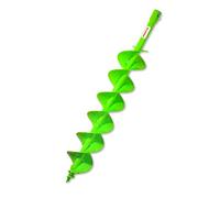 WERHE Tarière Double Spirale Ø 120 mm | pour légers max. sols mi-durs, grande stabilité et durabilité, sans entraînement, compatible avec perceuse à main