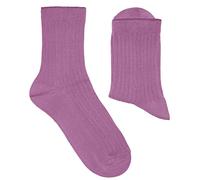 Weri Spezials Chaussettes décontractées pour homme - En coton côtelé - Plusieurs couleurs naturelles. - Rose - 39-42