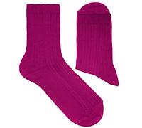 Weri Spezials Chaussettes décontractées pour homme - En coton côtelé - Plusieurs couleurs naturelles. - Violet - 43-46