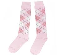 Weri Spezials Chaussettes d'équitation unisexe en coton Argyle pour enfants et adultes Motif Rombe, barbe à papa, 35-38