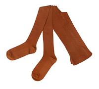 Weri Spezials Collants pour femme en coton écologique, collants tricotés chauds et tendance, ocre, 38-40