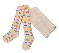 WERI SPEZIALS Collants thermiques en peluche pour enfant en coton, collants chauds en éponge pour bébé et enfant Unisexe, Hudson Points, 110 cm-116 cm