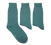 WERI SPEZIALS Lot de 3 paires de chaussettes pour homme en coton uni - Style business décontracté basique pour tous les jours - Disponibles dans de nombreuses couleurs unies, 43-46