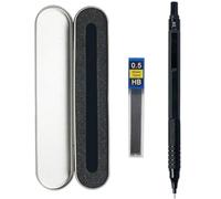 WERIGONI 1 pièce Porte-Mines en Métal 0,5 mm pour étudiants, Peintres, Porte Mine 0.5,Crayon avec étui et Mine de Rechange