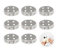 WERIGONI Lot de 8 Porte-Savon Magnétique - Couvercle et Plaques en Acier Inoxydable - Accessoires de Salle de Bain Aimantés
