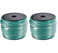 WERKA Pro - 04753 Corde 6mm 40m Poly PROpylène Verte (Lot de 2)