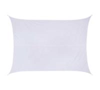 WERKA PRO - 07326 Toile d'Ombrage Blanc 3 X 4 m | Acier galvanisé, usage jardin et terrasse, balcon, extérieur