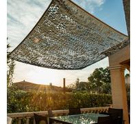 WERKA PRO - 11095 - Toile d'Ombrage Ajourée - 120 g/m2 - En Polyester - Rectangulaire - 2 x 3 m - Taupe - Pour Balcon, terrasse et Jardin