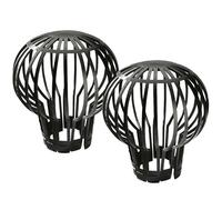 WERKA PRO 2 Filtres pour Gouttières Crapaudine - PVC - Installation Facile - Ajustement pour Gouttières Ø 60 à 100 mm - Lot de 2 - Ø 3 cm - Prévention Débordements