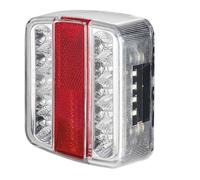 WERKA PRO - 7092 Lanterne-14 LEDs-Symétrique-Rampe et Remorque-4 Fonctions-9,5 cm x 10 cm