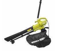 WERKA PRO Aspirateur Souffleur Broyeur 3500W - 2 Vitesses - Sac Collecteur 35L - Usage Jardin - Ø35 mm - Alimentation Électri
