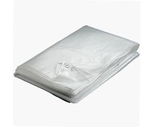 WERKA PRO Bâche 160 g/m² Polyéthylène Armé Ø3 3 x 4 m Traitée Anti-UV 3% | Aluminium, robuste, transparent, usage jardin et bricolage, chantier, découpable, multifonctions