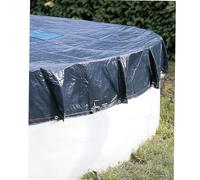 WERKA PRO Bâche 240 g/m² pour Piscine Ronde - Ø 5.4 m - Polyéthylène Opaque - Stabilisée UV 3% - Œillets Tous Les 50 cm - Fix