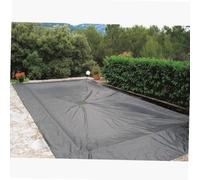 WERKA PRO Bâche de Piscine Rectangulaire 140 g/m² Anti-UV Œillets 6 x 10 m | Polyéthylène, aluminium, durable, tressé, anti-UV, usage piscine, système de drainage et traitement