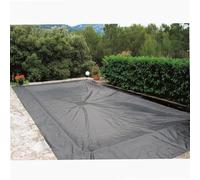 WERKA PRO Bâche Piscine Rectangulaire 140g/m² - Protection Hivernage Été - Traitement Anti-UV - Filet Évacuation Eau Pluie -