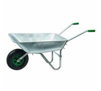 WERKA PRO Brouette en acier galvanisé avec roue gonflée