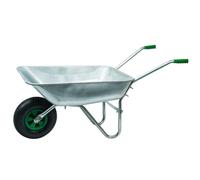 WERKA PRO Brouette en acier galvanisé avec roue gonflée