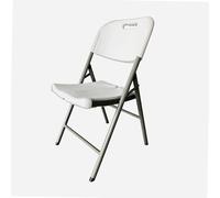 WERKA PRO Chaise Pliante Blanc - Structure Acier Tubulaire Ø25 x 1 mm - Assise Polyéthylène - Capacité 250 kg - Poignée de TR