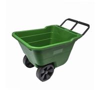 WERKA PRO Chariot de Jardin sur Roues Cuve Polypropylène 90 L Vert