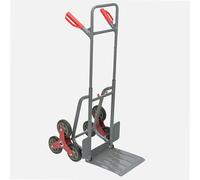 WERKA PRO Chariot Diable Pliable à 6 Roues - Hauteur Réglable 0,50 à 1,20 m - Capacité 150 kg - Bavette 30 x 30 cm - Transport Facile dans Escaliers - Compact et Pratique