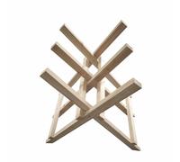 WERKA PRO Chevalet en Bois à 3 Supports pour Sciage de Bûches - Bois de Sapin - Pliable pour Rangement Facile - Dimensions 95
