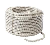 WERKA PRO Corde Beige 50m - Ø14mm - Polypropylène Haute Résistance - Charge 2300kg - Usage Intérieur/Extérieur - Flottante pour Milieu Marin - Code EAN 3700723417129