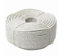 WERKA PRO Corde Beige Polypropylène - Ø 6 mm - Longueur 100 m - Résistance ± 590 kg - Traitée Anti-UV pour Maison et Jardin - Utilisation Intérieure/Extérieure