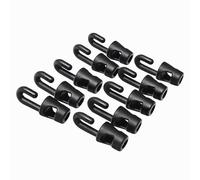 WERKA PRO Crochets 4 mm pour Tendeur Lot de 10 Ø 4 mm Noir
