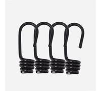 WERKA PRO Crochets Acier Plastifié Accessoires Bâches Lot de 4 Ø 10 Noir