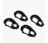 WERKA PRO Crochets Mousqueton 8 mm - Lot de 4 - Plastique Résistant - Accessoires pour Tendeur Élastique Ø 8 mm - Couleur NOI