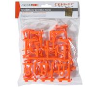WERKA PRO Crochets Supplémentaires 24 Pièces - Rangement Outils Panneaux Muraux - Ø Varié - Orange - Compatible Système Werkapro - 0,08 kg - Bricolage Atelier