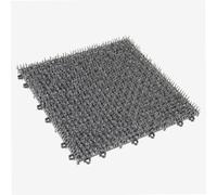 WERKA PRO Dalle Grise Gazon Synthétique 30 x 30 cm - Lot de 6 - Installation Facile et Résistante - Idéale pour Jardin, Terrasse, Balcon - Esthétique Moderne