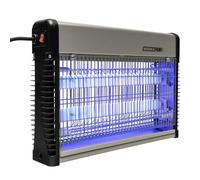 WERKA PRO Destructeur d'Insectes en Aluminium 20 Watts - 2 Tubes UV Inclus - Surface Couverte 80 m² - Tiroir de Collecte Amovible - Faible Consommation Énergétique - Poids 1,35 kg