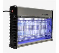 WERKA PRO Destructeur d'Insectes en Aluminium 20 Watts 80 m² 1,35 kg | Amovible, robuste, durable, usage intérieur, 2 tubes UV inclus, surface couverte 80 m², faible consommation énergétique