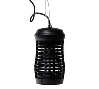 WERKA PRO Destructeur d'insectes Ultra-Efficace en Plastique Noir, 7 Watts, lumière UV, Grille d'électrocution Haute Tension, Compact 14,7 x 14,7 x 34 cm, idéal pour 35 m².