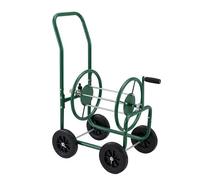 WERKA PRO Dévidoir métal sur Roues pour Tuyau d'arrosage