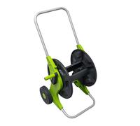 WERKA PRO Dévidoir sur Roues - Capacité 60 m Tuyau Ø 12,5mm ou 45m Ø 15mm - Acier Galvanisé et Plastique Robuste - Rangement Mobile pour Tuyau d'Arrosage Jardin