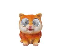 WERKA PRO, Figurine décorative de chat solaire à LED blanche pour jardin, balcon ou terrasse, résistante aux intempéries, éclairage automatique, dimensions 6,5 x 6,5 x H8 cm.